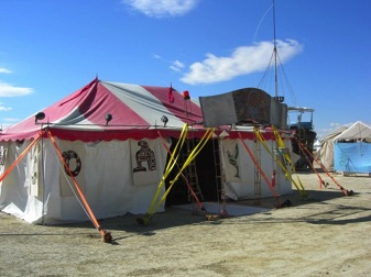 New tent branding-Burning Man 2010