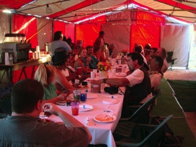 Dining tent Burning Man 2011
