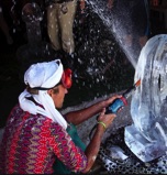 Ice sculpture Picture Burning Man 2011